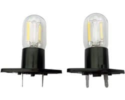 SnelShoppen - QLEE Z187 LED Magnetron Lamp 1.5W Vervangingslamp voor Koelkast en Magnetron, 20W Equivalent, 2 Stuks, 50000 Uur Levensduur, Daglicht 50