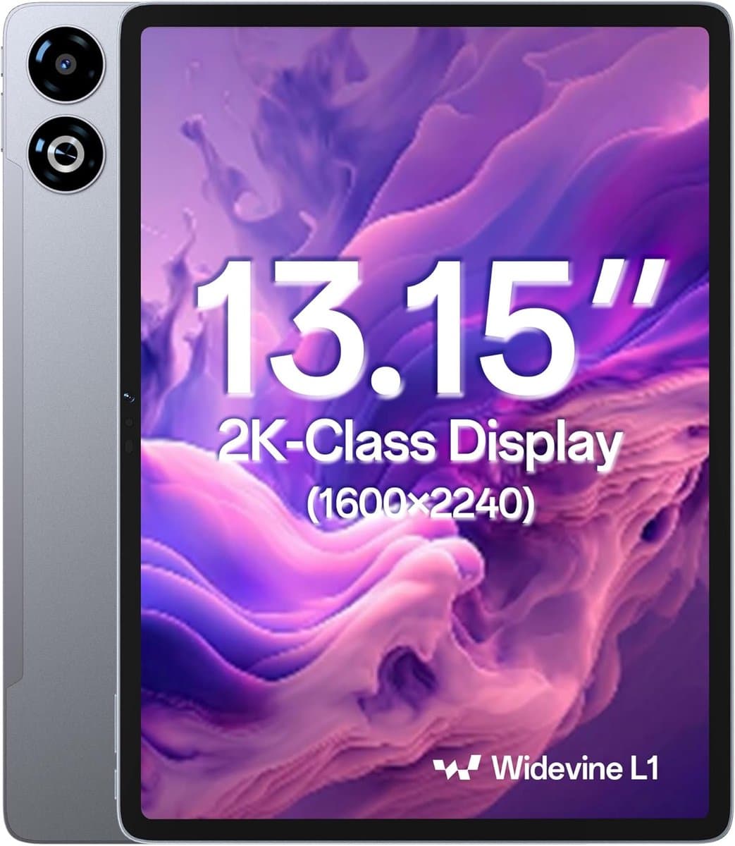 SnelShoppen - 13 inch Tablet Android 16, 4G LTE met SIM Slot, 8 GB RAM, 128 GB Geheugen, 2K Display 2240x1600, 90Hz, 11000 mAh, Widevine L1 — afbeelding 1