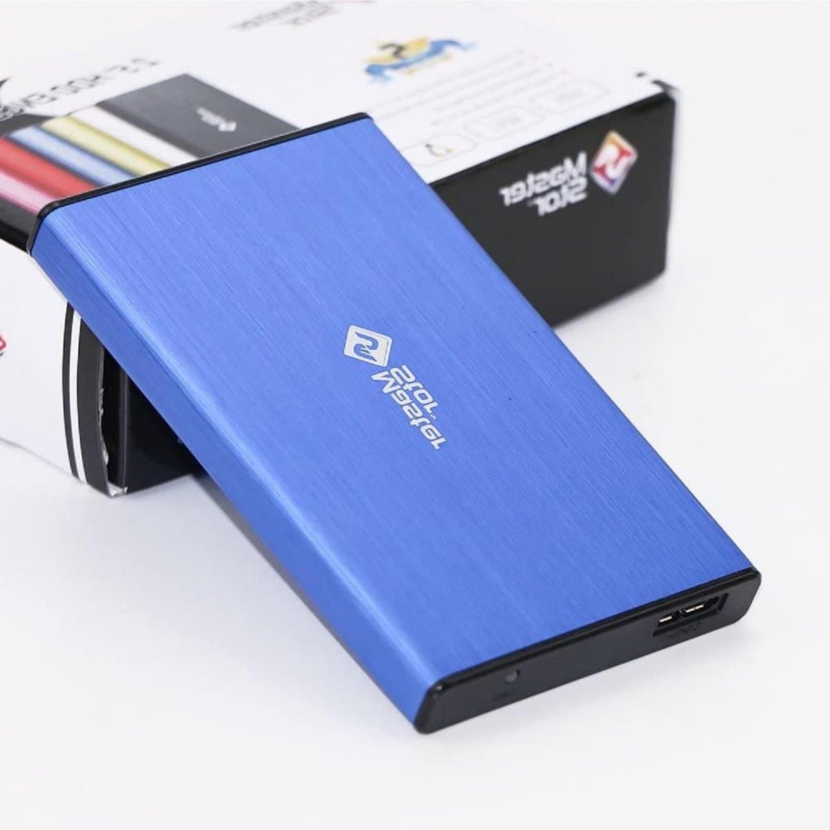 Externe Harde Schijf - Draagbare Opslag - Bestanden Opslaan - Supersnelle USB 3.0 - 320 GB - Blauw — afbeelding 1