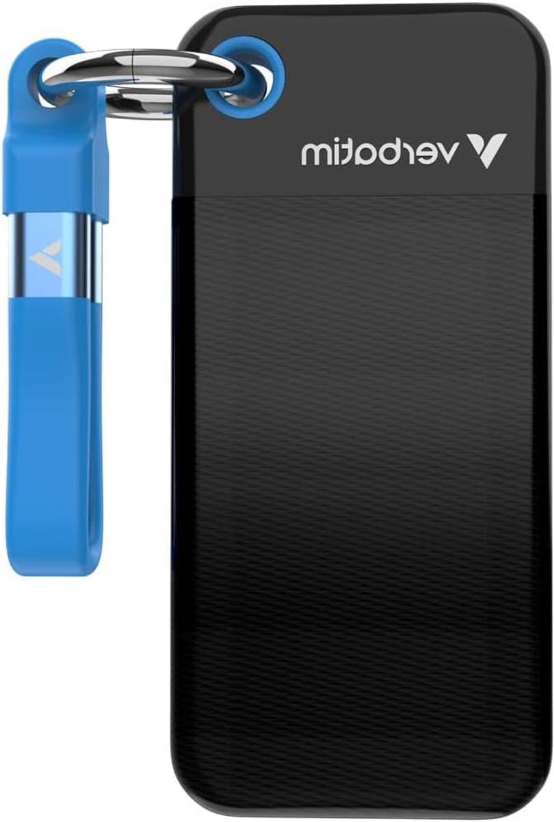 Draagbare SSD - Externe Opslag - Bestanden Overzetten - USB 3.2 Gen 2 - 2 TB - Zwart Blauw — afbeelding 1