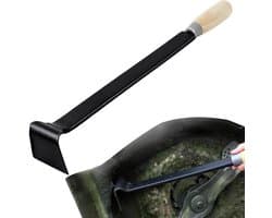 Grasmaaier Schraper - Reinigingsgereedschap Gazonmaaier - Onderhoud Gazonmaaier - Ergonomische Houten Handgreep - 40 x 9 x 8 cm - Uniek
