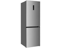 Wiggo WR‑CD18NFB(X) – Koel‑Vriescombinatie – 323 L – No Frost – 2 Deuren – 39 dB – Energieklasse B – 5 Jaar Garantie – Roestvrijstaal