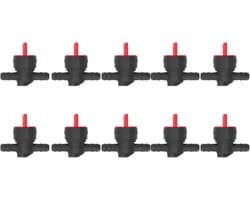 SnelShoppen - 10 Stuks Brandstofafsluiter, 1/4 Inline Brandstofafsluiter voor Grasmaaier, Tractor, Kleine Motoren, Voor Regelmatige Vervangingen