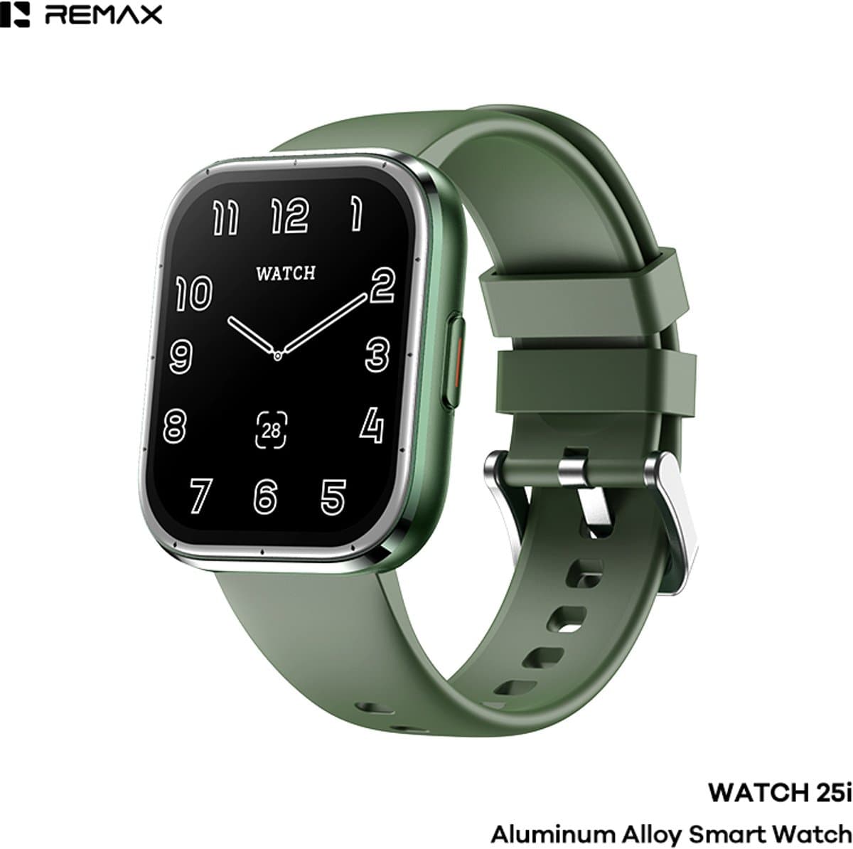 Remax WATCH25i - Smartwatch - Aluminium behuizing - Groen — afbeelding 1