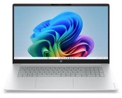 HP OmniBook 3 AI PC 17-dg0013ndx Intel Core 3 Laptop 43,9 cm (17.3") Full HD 8 GB LPDDR5x-SDRAM 512 GB SSD Wi-Fi 6 (802.11ax) Windows 11 Home Grijs, Zilver QWERTY