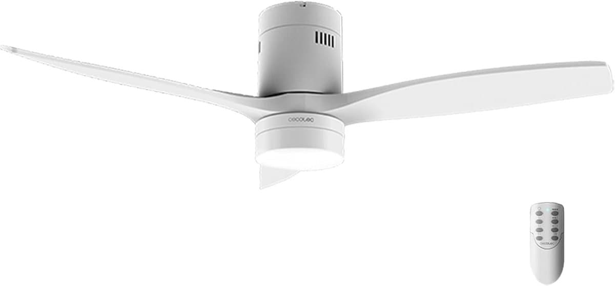 Plafondventilator met LED - stille DC motor - afstandsbediening - zomer-/winterfunctie - Ø132 cm - 40W - 6 snelheden — afbeelding 1