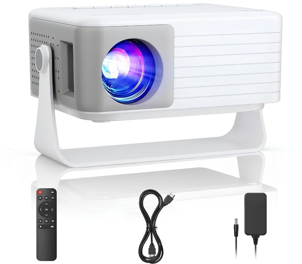 SP® Mini Beamer - Draagbare Projector voor Thuisbioscoop - Miniprojector 1080P - Wit - 12cm x 10cm x 9cm — afbeelding 1