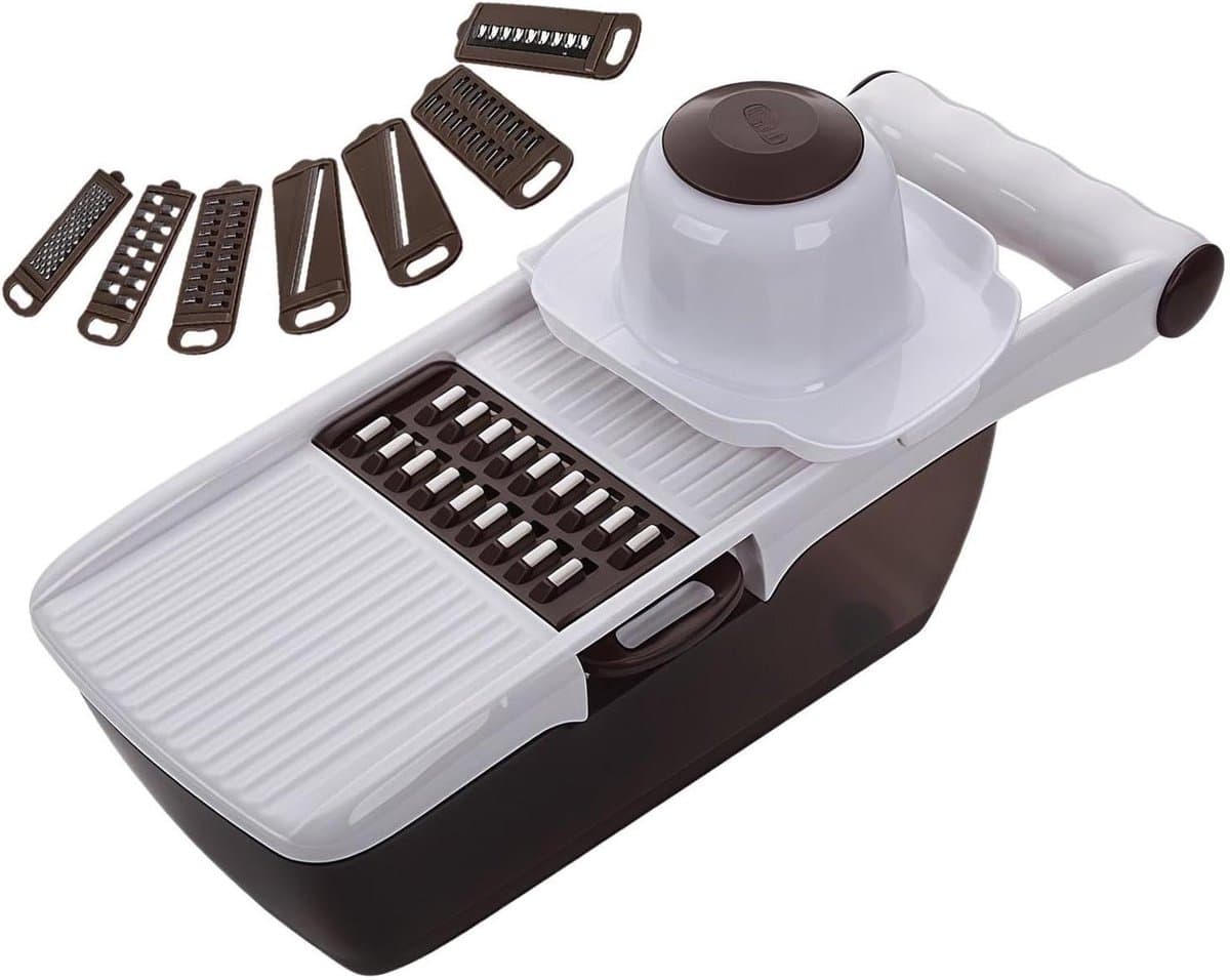 Voedsel Hakker - Groente Snijder - Maaltijden Bereiden - Hygiënisch Reinigen - 29x12x10 cm - Wit — afbeelding 1