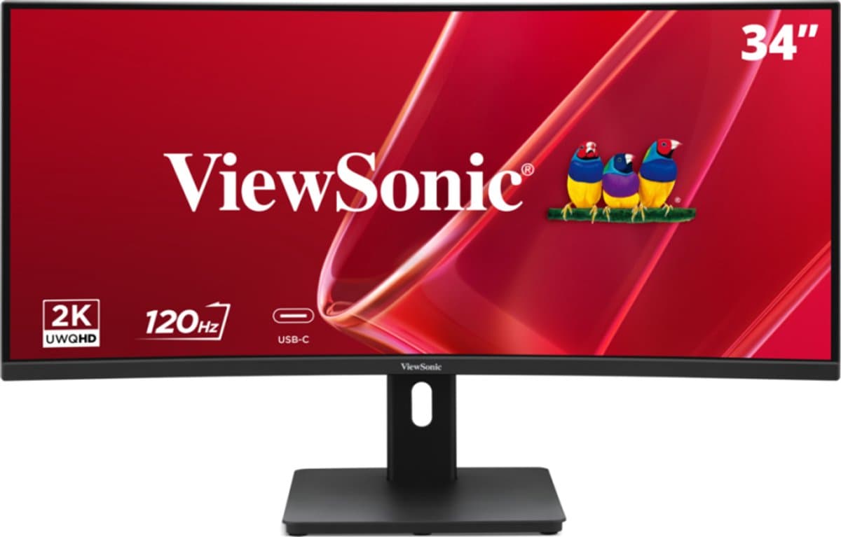 Viewsonic VA VA3420C-2 computer monitor 86,4 cm (34") 3440 x 1440 Pixels UltraWide Quad HD LED Zwart — afbeelding 1