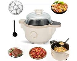Automatische Kookmachine - Slimme Keukenrobot - Eenvoudig Koken - 360° Rotatie - 3.5L Capaciteit - Wit