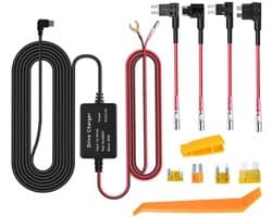 Hardwire kit voor dashcam type C, dashcam netsnoer 12 V-30 V naar 5 V 2,5 A met onderspanningsbeveiliging, 3,2 m kabel - ShopVlot