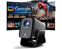 Smart beamer 4K - 2000 ANSI - AI Auto Focus - Perfect voor films en games - ShopVlot