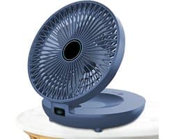 Wandventilator - Draagbare ventilator - Luchtcirculatie - Ultrastil - 20.5W x 9.4H cm - Blauw