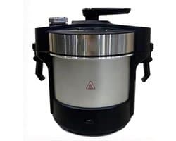 Elektrische Yam Pounder - Keukenmachine Yam - Afrikaanse Gerechten Maken - Automatische Verwerking - 6 Liter - Gepolijst Zilver