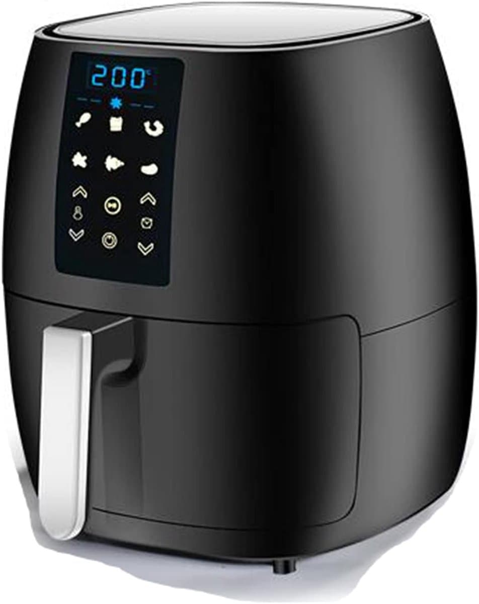 Heteluchtfriteuse Oven - Keukenapparaat - Gezond Koken - 6-in-1 Functionaliteit - 5.5 Liter - Zwart — afbeelding 1