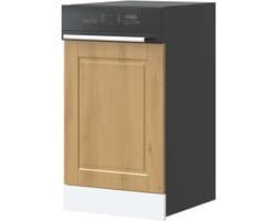 Vaatwasserpaneel - Frontpaneel Vaatwasser - Keuken Integratie - Houtlook Eiken Design - 45x1.5x67 cm - Eiken