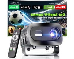 Mini Beamer - Draagbare Projector - Thuisbioscoop Maken - Android 13 Smart - 1080p Full HD - Grijs