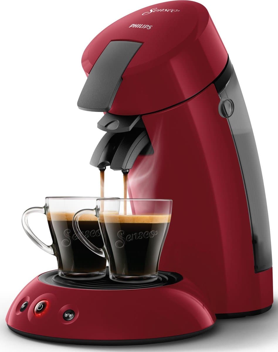 Philips Senseo Original HD6553/80 - Koffiepadmachine voor max 2 Kopjes Koffie - Exclusief Koffiepads - Rood — afbeelding 1