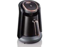 Arzum OKKA Minio Turkse Koffiemachine OK004-0400 | Zwart/Koper - Dubbelzijdige koffiepot - 4 kopjes - 480W