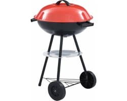 vidaXL Kogelbarbecue houtskool met wieltjes XXL 44 cm