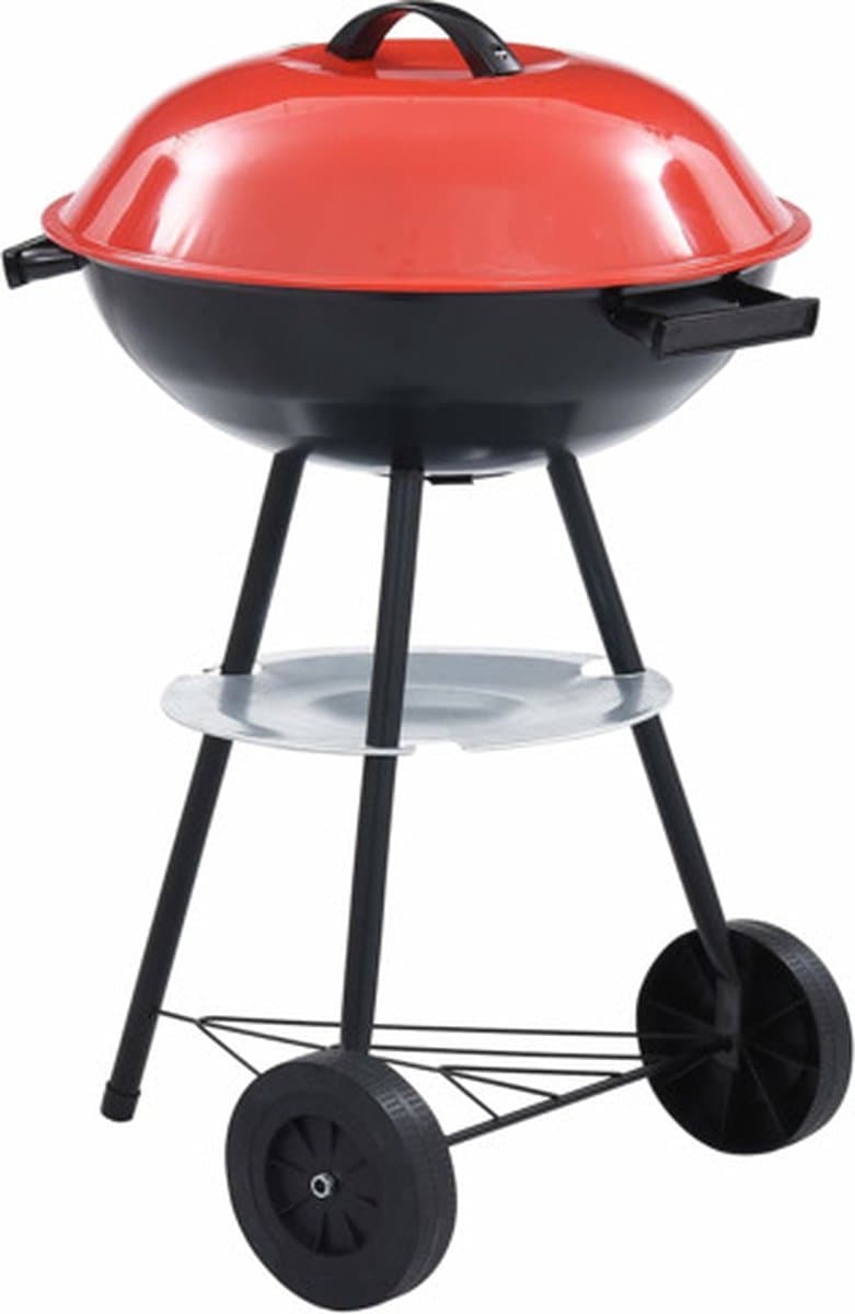 vidaXL Kogelbarbecue houtskool met wieltjes XXL 44 cm — afbeelding 1
