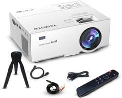 Stabiele Mini-projector met wifi - 1080p LED beamer voor thuisbioscoop - HDMI USB TF - kleine beamer Beamer