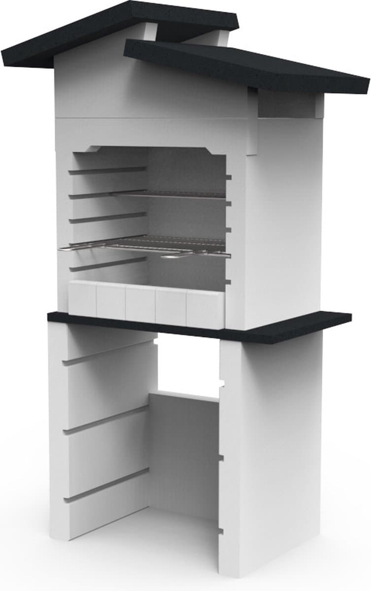 Sarom Fuoco - Betonnen barbecue - Isabella - Houtskool & Hout - 96 x 60 x 167,2 cm — afbeelding 1