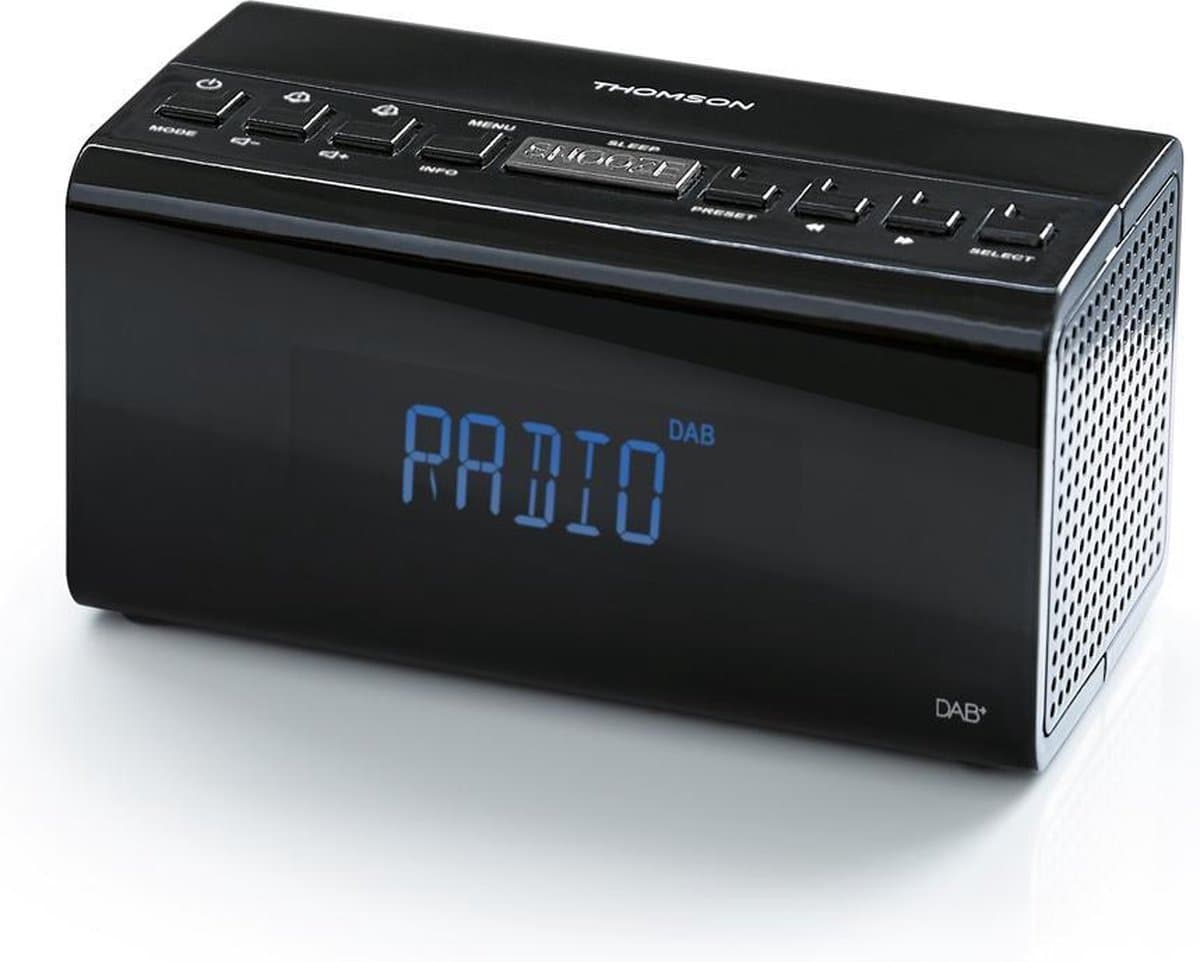 Thomson CR50DAB - DAB+ Wekkerradio - Zwart — afbeelding 1
