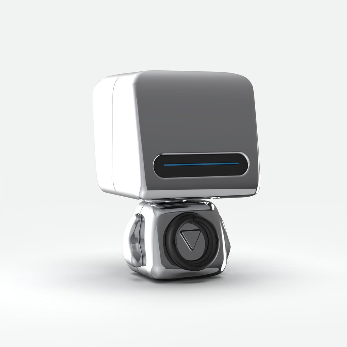 Mobility on Board, Draadloze Bluetooth Luidspreker Robot Model, Zilveren — afbeelding 1