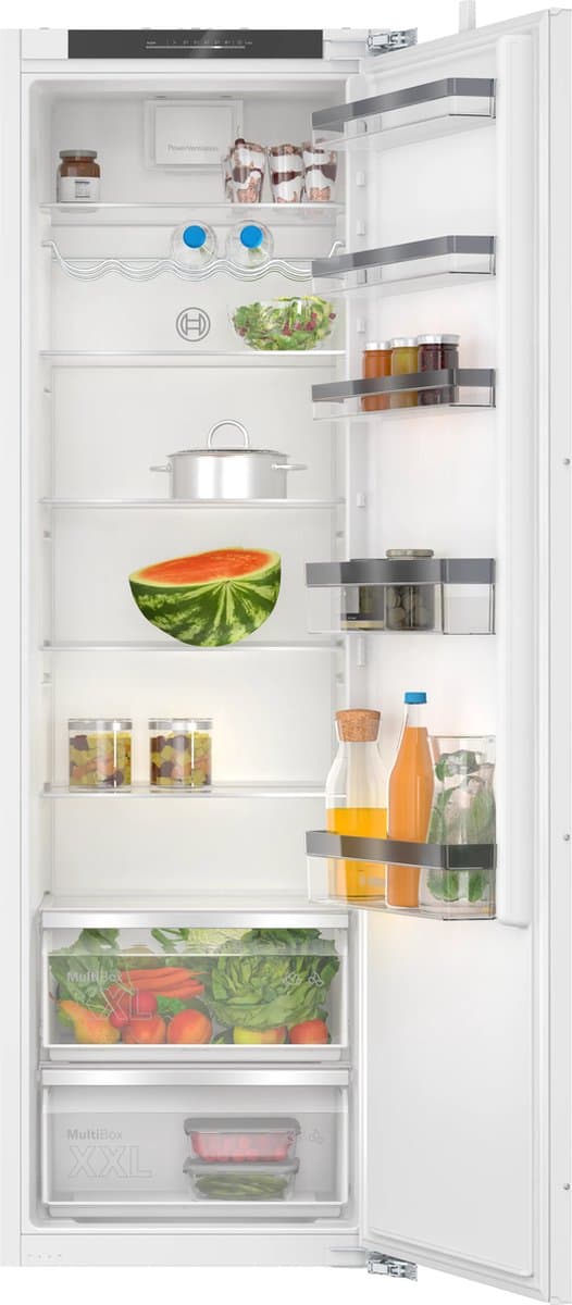 Bosch KIR81VFE0 - Serie 4 - Inbouwkoelkast - Vlakscharnier - 177.2 x 54.1 cm - Zeer stil - Deur op deur - led verlichting - Extra ruime lade voor groente en fruit - — afbeelding 1