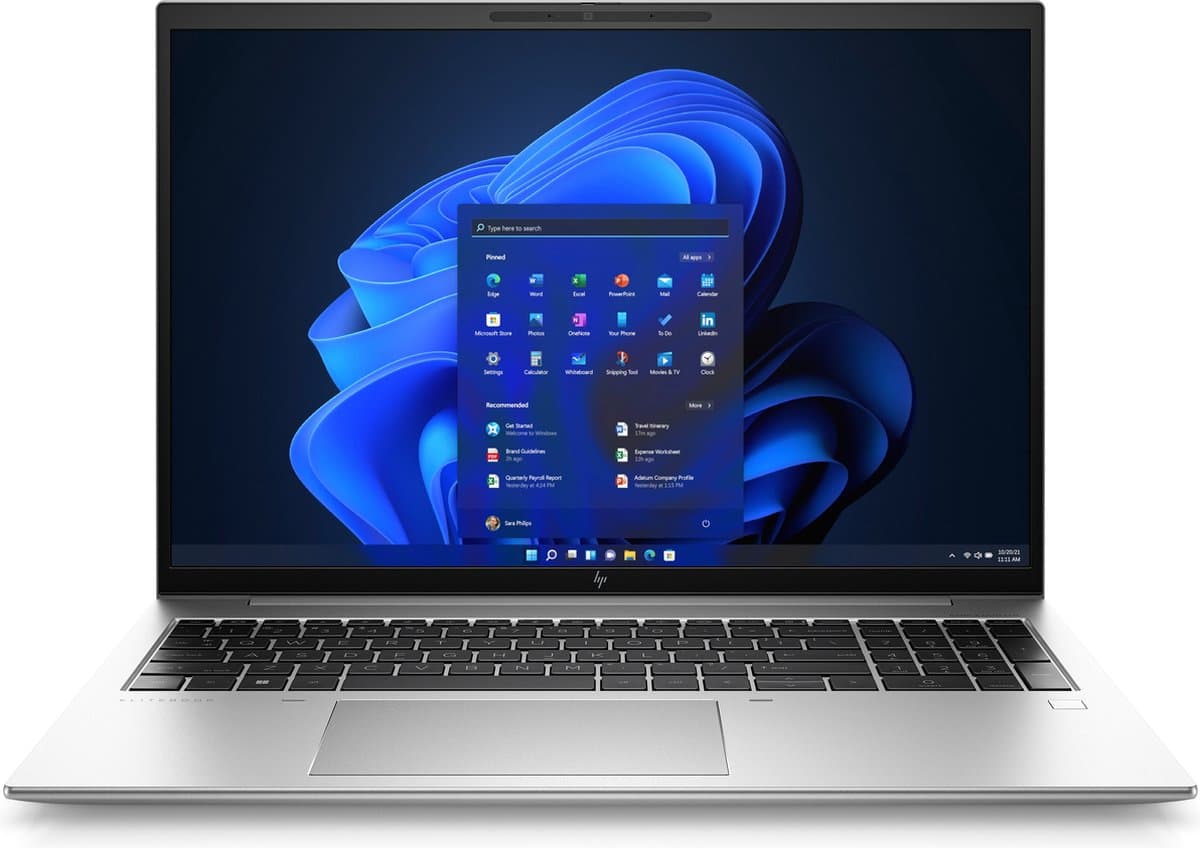 HP EliteBook 860 16 G9 Intel® Core™ i7 i7-1255U Laptop 40,6 cm (16") WUXGA 16 GB DDR5-SDRAM 512 GB SSD Wi-Fi 6E (802.11ax) Windows 11 Pro Zilver — afbeelding 1