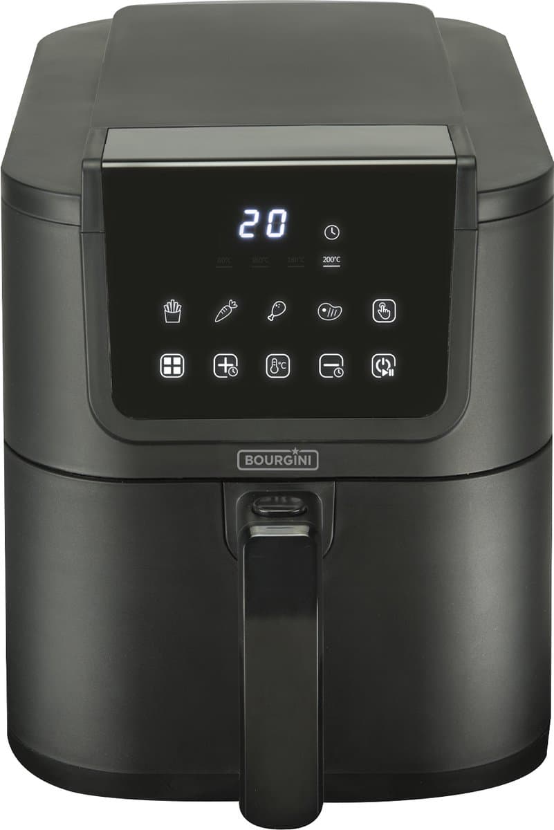 Bourgini Slimfit Airfryer Pure XL - Heteluchtfriteuse - 5 liter - 1500W - PFAS vrij — afbeelding 1