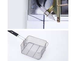 Gasfriteuse - Dubbele Cilinder - Professioneel Frituren - Roestvrij Staal - 20 Liter - Zilver