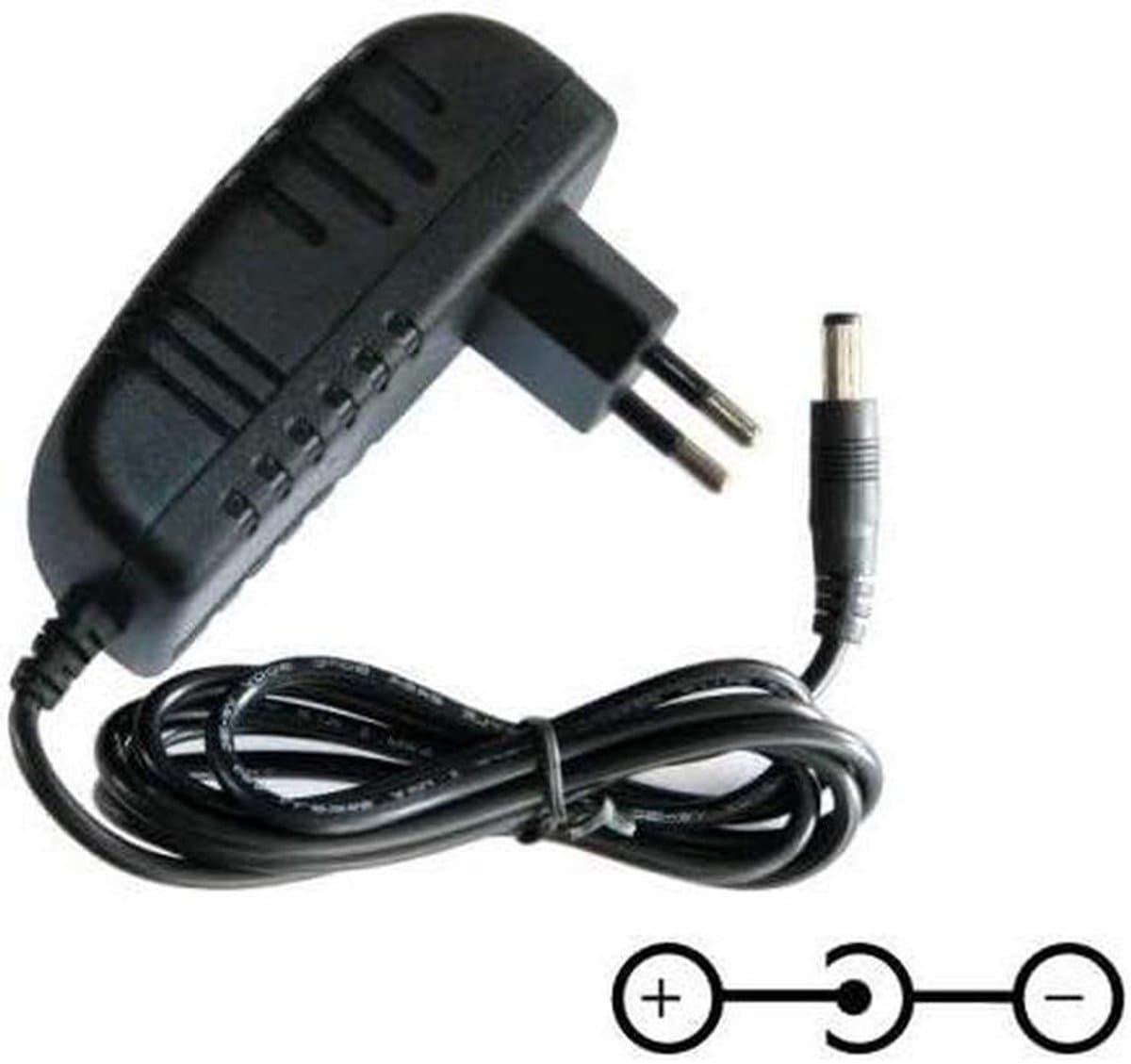 Oplader Adapter - Voeding Stroomadapter - Externe Schijf - Kortsluiting Bescherming - 110 cm Kabel - Zwart — afbeelding 1