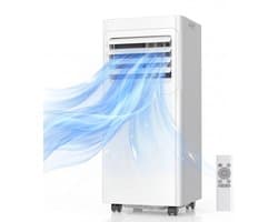 Mobiele Airconditioner - 9000 BTU - 4-in-1 Koelen en Ontvochtigen - Timer en Afstandsbediening - Kunststof - Wit