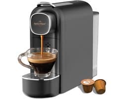 Swiss Haus® NES23 Koffiecupmachine - Geschikt voor Nespresso - 1400W – Snelle Opwarming 40 sec - 20 Bar Pomp – 600ml Watertank – Compact & Gebruiksvriendelijk – Zwart