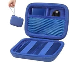 Harde Beschermhoes voor Portable SSD, Geschikt voor Samsung T7/T7 Touch/T7 Shield/T9, Blauw, Ideaal voor Opslag en Bescherming