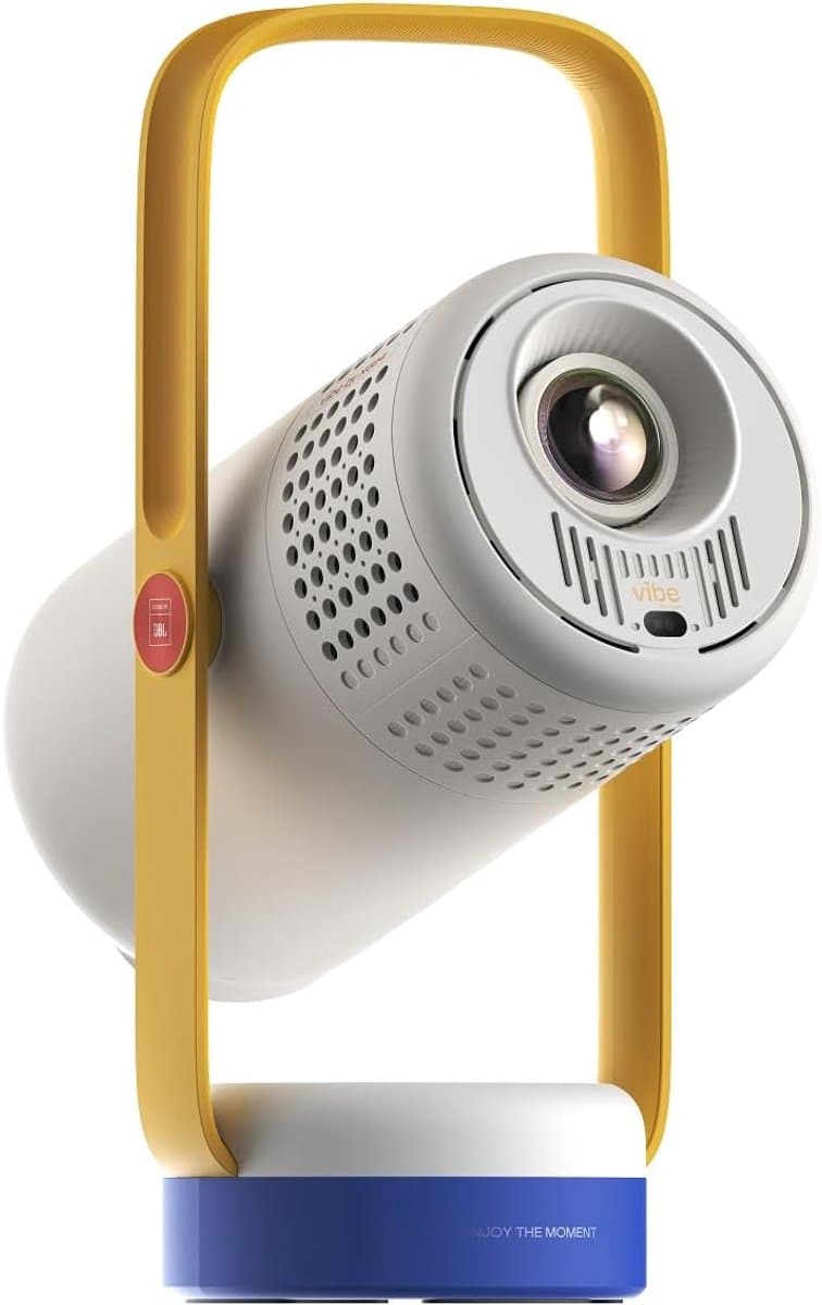 Smart Beamer - Mini Projector - Full HD 1080P - Ingebouwde Batterij - Officieel Google TV - Netflix & YouTube - Sound by JBL - Autofocus & Keystone - Draagbare Beamer - Thuisbioscoop - WiFi & Bluetooth - Outdoor Projector - Blauw — afbeelding 1