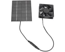 Dailygoods - Dailygoody - Zonnepaneelventilator - Ventilatiesysteem - Eenvoudig te installeren - Energiezuinig - Ideaal voor kippenhokken - Geschikt voor serres