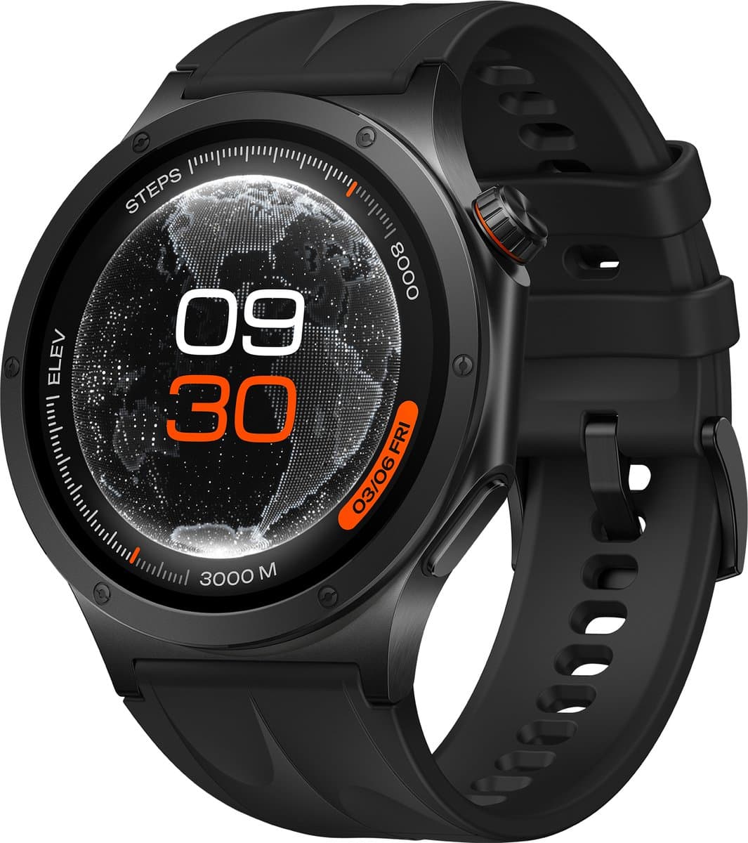 OPPO Watch X3 3,81 cm (1.5") AMOLED 47 mm Digitaal 466 x 466 Pixels Touchscreen Zwart Wifi GPS — afbeelding 1