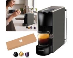 Krups Essenza Mini - Compacte Nespresso capsulemachine, grijs, energiezuinig 1450W