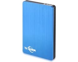 Externe Harde Schijf - Draagbare Opslag HDD - Bestanden Opslaan - Slank Metalen Ontwerp - 25 inch - Blauw