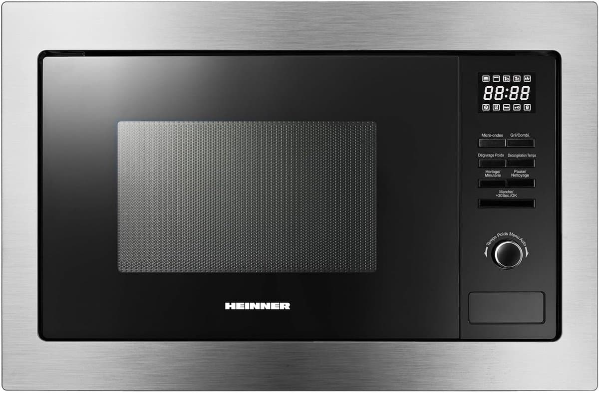 Inbouw Magnetron - Compacte Oven - Snel Eten - Met Grillfunctie - 25 Liter Capaciteit - Roestvrij Staal — afbeelding 1