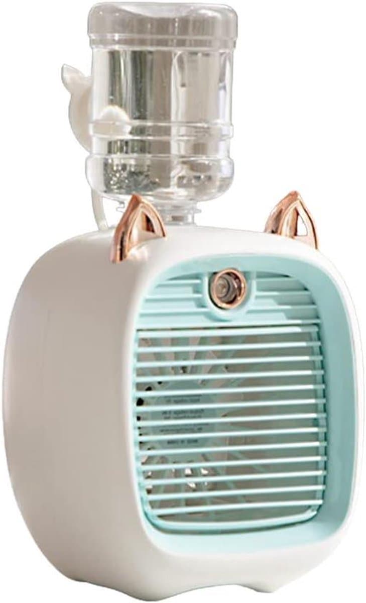 Mini Air Cooler - Persoonlijke Ventilator - Persoonlijke Koeling - Nanotechnologie Spray - Compact Formaat - Blauw — afbeelding 1