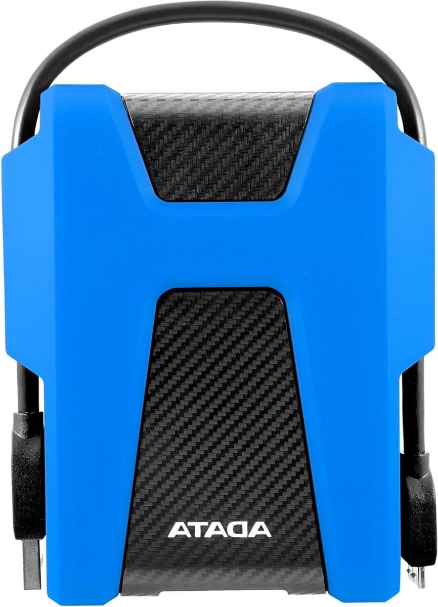 Externe Harde Schijf - Opslagapparaat - Bestanden Opslaan - Militaire Bescherming - 1 TB - Blauw — afbeelding 1