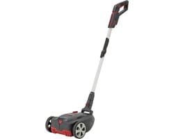 Accu Mulchmaaier - Elektrische Grasmaaier - Gazon Onderhoud - Ecologische Mulchfunctie - 22 cm maaibreedte - Grijs Zilver Rood