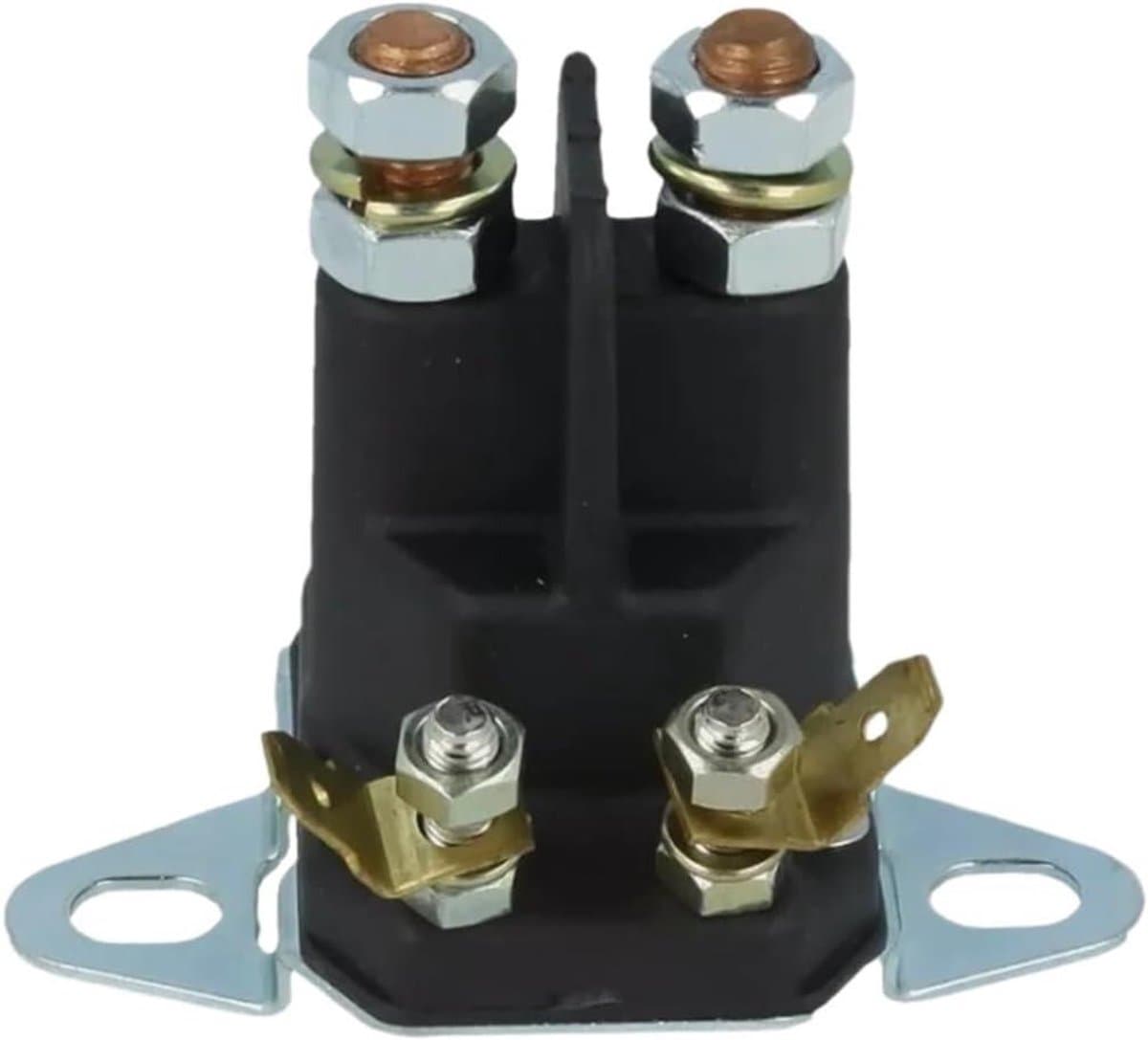 Startrelais Solenoïde - Motoronderdeel - Grasmaaier Starten - 4-polig 12V - 8x7.5x6.5 cm - Zwart — afbeelding 1