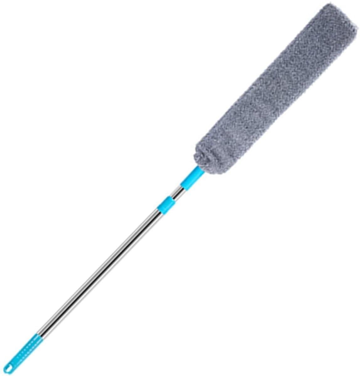 Stofwisser - Reinigingsborstel - Huis reinigen - Telescopisch handvat - 127 cm - Grijs — afbeelding 1