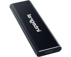 Externe SSD - Draagbare Opslag - Snelle Data Transfer - Aluminium Behuizing - 2 TB - Zwart