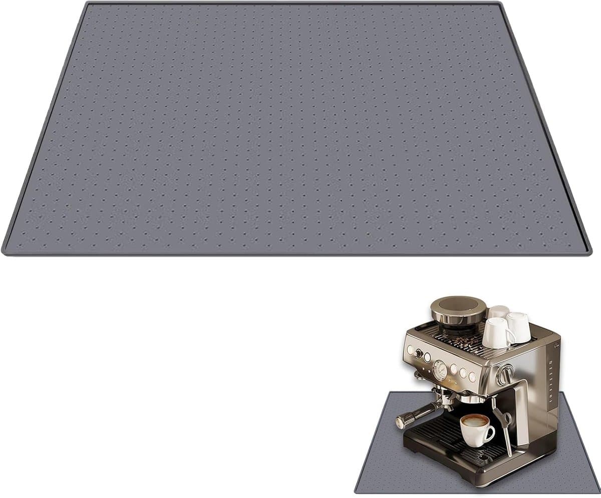 Siliconen onderlegger koffiemachine - veelzijdig - 1 stuk - mat - siliconen - 48 x 30 cm — afbeelding 1